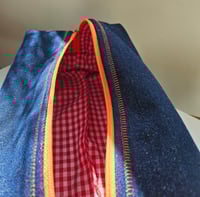 Image 2 of Toiletries bag / pouch or sewing kit, make-up bag, made from Oeko-Tex Jean certified fabric, 3 sizes