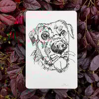 Image 4 of One Line Pet Drawing Commission (10x15cm)