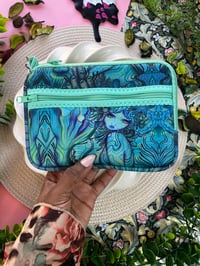 Image 1 of Mermaid and jester clutch bag, purse mini bag 