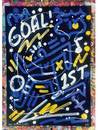 Image 1 of Everton Collection - Goal Series - 1st Goal Iliman Ndiaye - Original Artwork