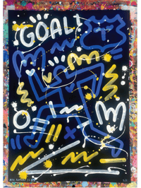 Image 2 of Everton Collection - Goal Series - 1st Goal Iliman Ndiaye - Original Artwork