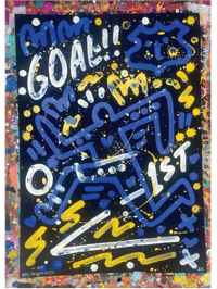 Image 4 of Everton Collection - Goal Series - 1st Goal Iliman Ndiaye - Original Artwork
