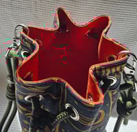 Image 4 of Padded bucket bag with adjustable strap, made from Oeko-Tex fabric "Mystique" style