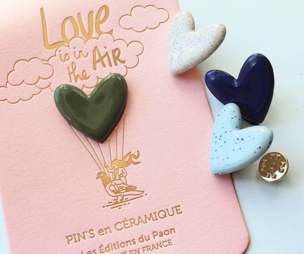 Image of Pin's céramique GRAND COEUR