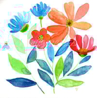 Color Flowers Print