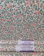 1970s Vintage Sanderson Wallpaper Rolls - Ditsy Floral Peach Flowers Cottagecore - (Set of 3 Rolls) thumbnail 1