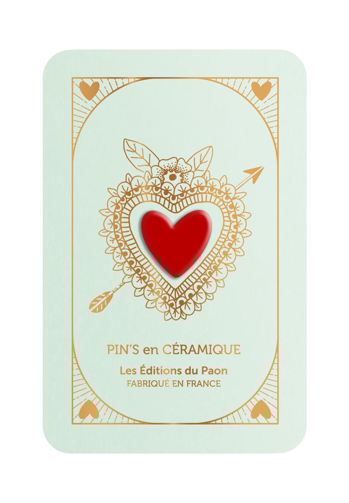 Image of Pin's céramique COEUR