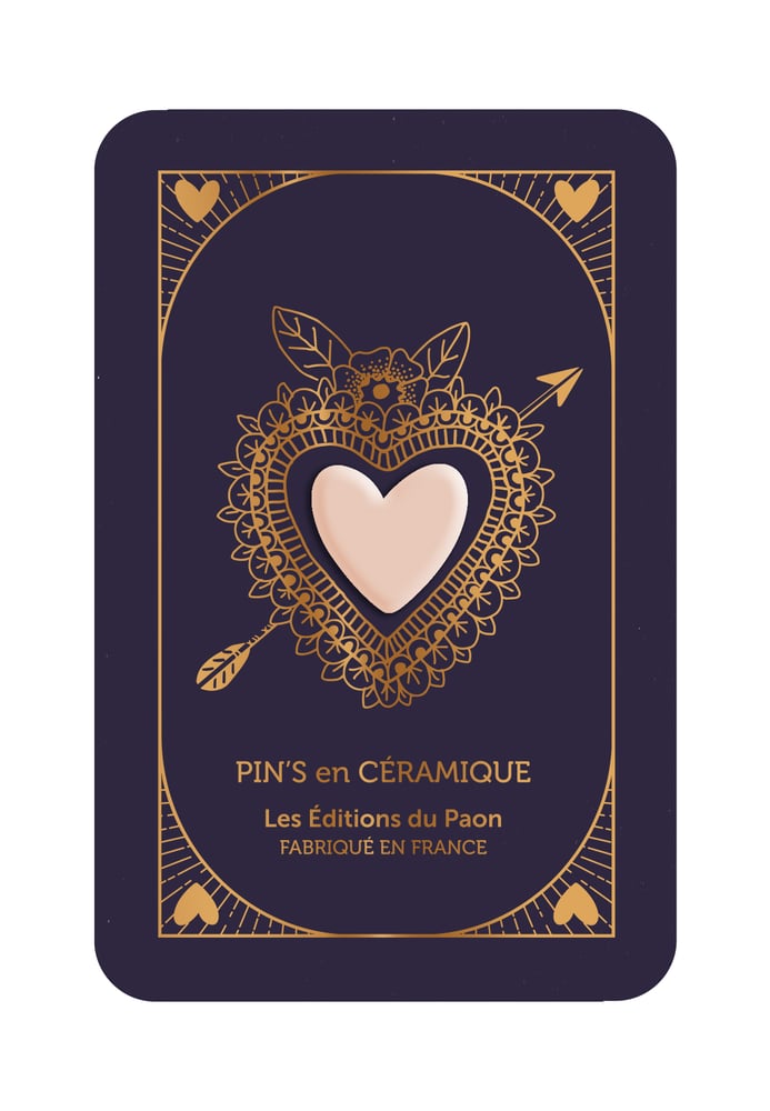 Image of Pin's céramique COEUR