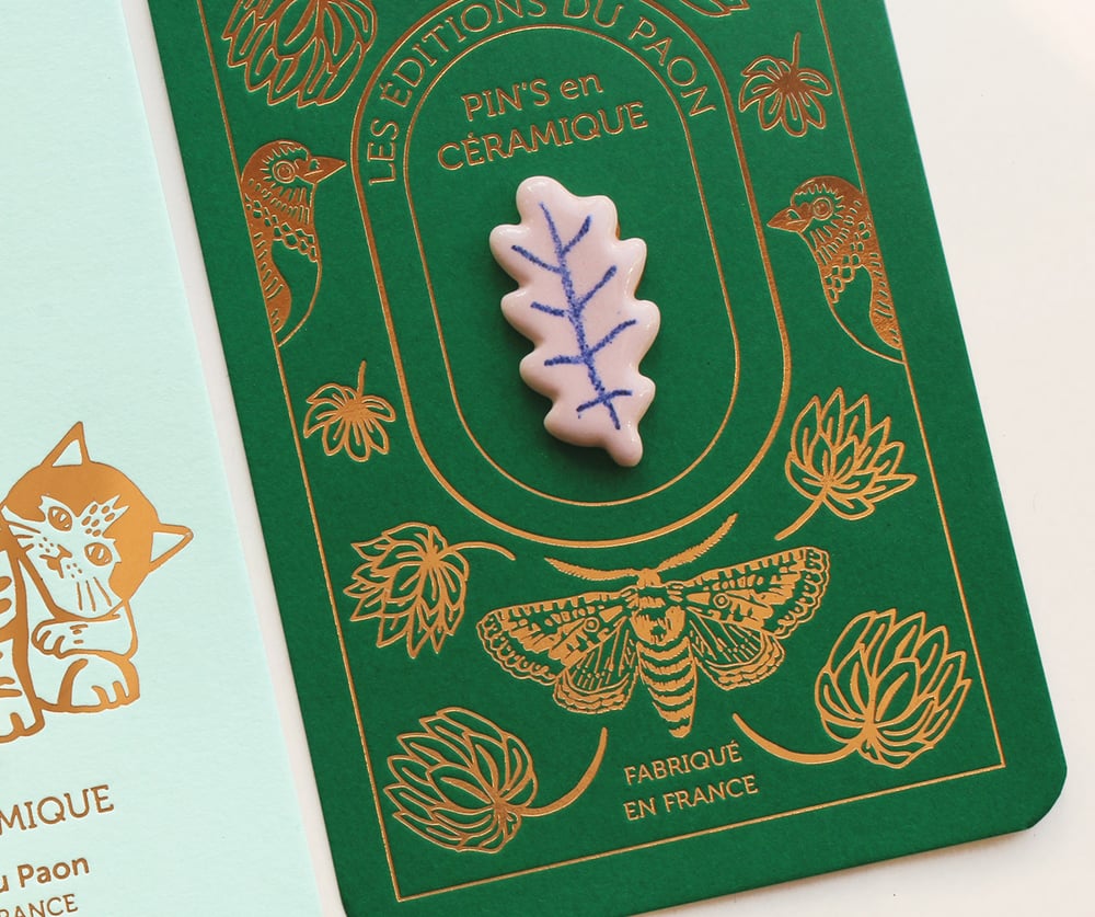 Image of Pin's céramique FEUILLE