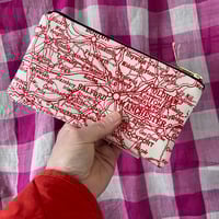 Image 5 of Greater Manchester Area Vintage Map Screenprinted Fabric Pencil Case