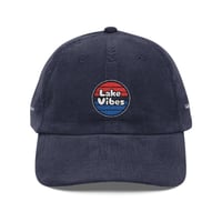 Image 1 of Corduroy Baseball Cap - "Lake Vibes" Embroidered Vintage Hat