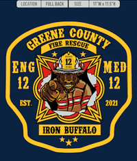 Image 3 of Greene County Fire Station 12 Long Sleeve Tee's
