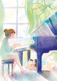 Image 1 of Carte postale "La Pianiste"
