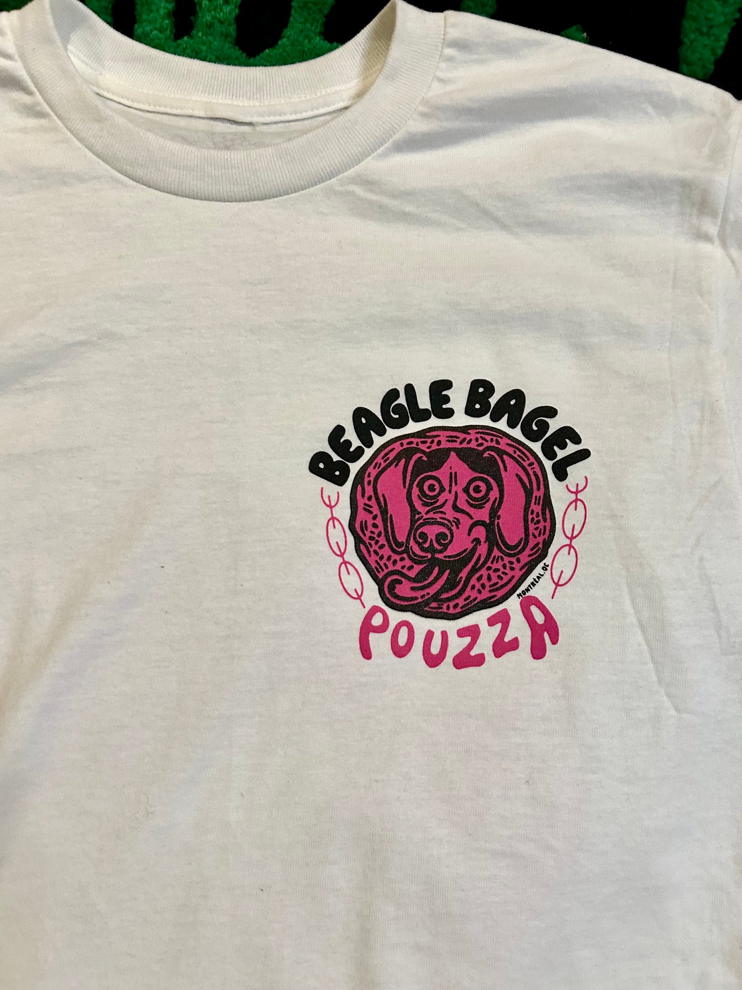 Image of Beagle Bagels x Pouzza t-shirt