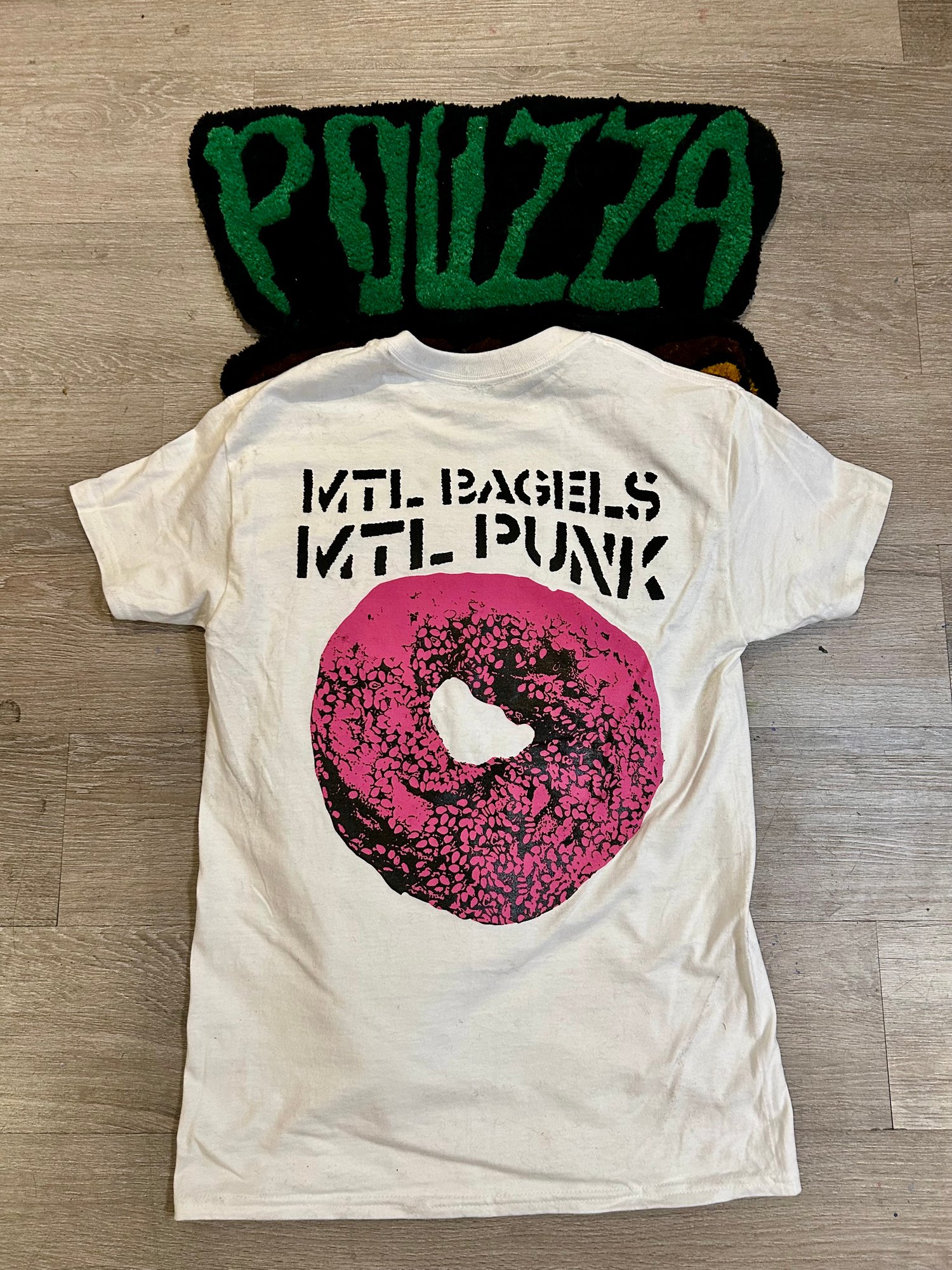 Image of Beagle Bagels x Pouzza t-shirt