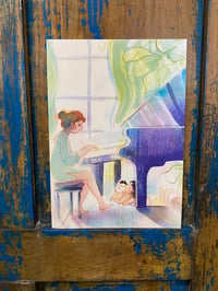 Image 2 of Carte postale "La Pianiste"