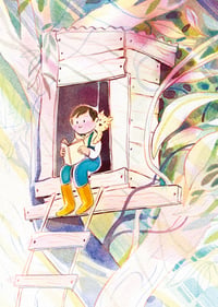 Image 1 of Carte postale "La cabane à histoires"