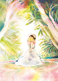 Image 1 of Carte postale "L'aventurière"
