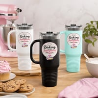 Image 1 of Baking Is My Superpower Travel Mugs | 40oz Insulated Tumblers