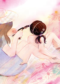 Image 1 of Carte postale "Pâquerettes et tresses"