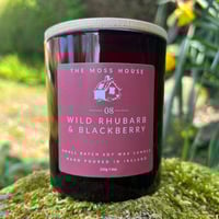 Image 1 of Wild Rhubarb and Blackberry Soy Wax Candle 