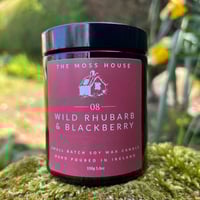 Image 2 of Wild Rhubarb and Blackberry Soy Wax Candle 