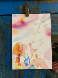 Image 2 of Carte postale "Chat'Bulles"