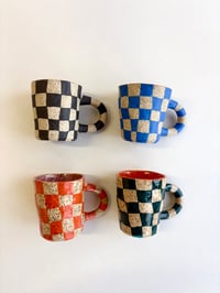 Image 1 of ** MADE TO ORDER ** PINCHED CHECKER MUG