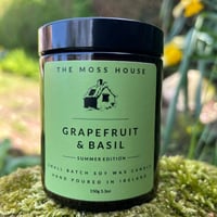 Image 1 of Grapefruit & Basil Soy Wax Candle - Special Edition