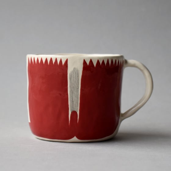 Image of Red Flower Mug