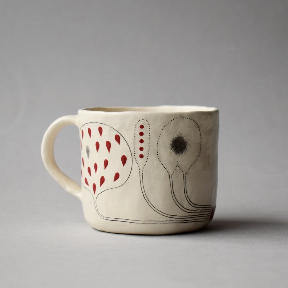 Image of Red Flower Mug