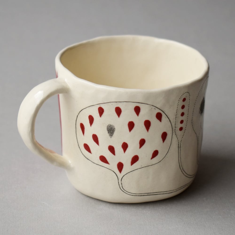 Image of Red Flower Mug