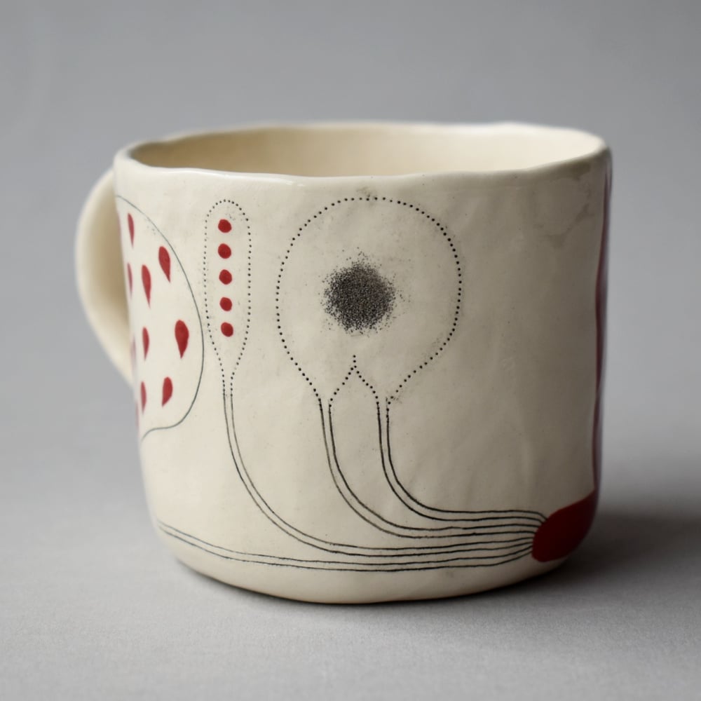 Image of Red Flower Mug