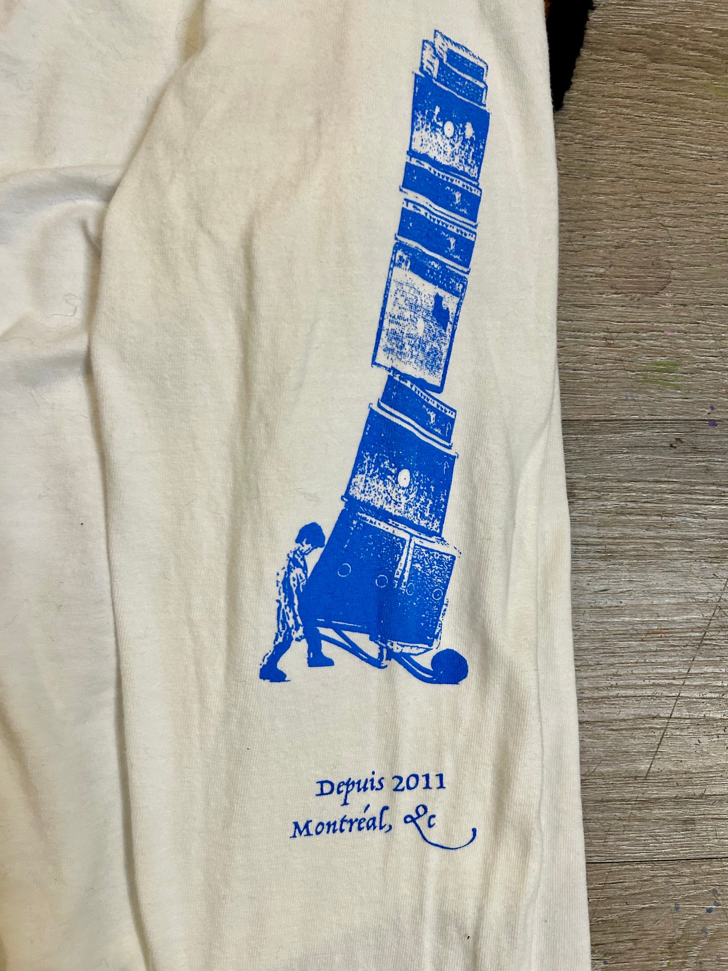 Image of Pouzza " Boites dans les escaliers" Long Sleeve ( Pouzza 14 Collection )