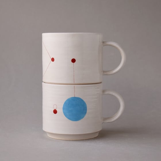 Image of Blue and Red Stacking Cups