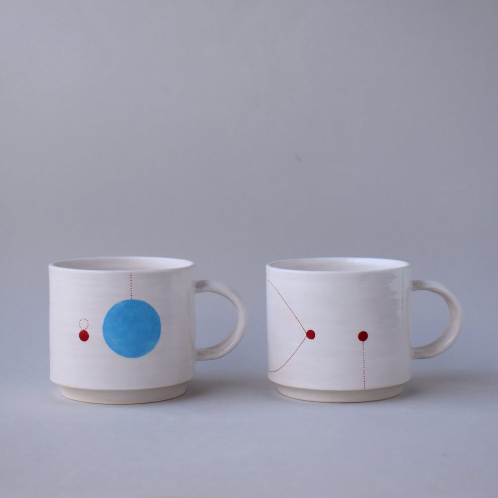 Image of Blue and Red Stacking Cups