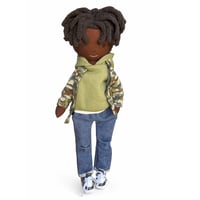 Image 1 of Owen Handmade Linen Doll (PREORDER - THIS ITEM WILL SHIP ON OR BEFORE JUNE 30TH,  2026)