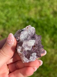 Image 6 of Amethyst Cluster x Calcite Inclusion