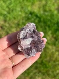 Image 9 of Amethyst Cluster x Calcite Inclusion