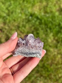Image 10 of Amethyst Cluster x Calcite Inclusion
