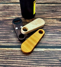 Image 1 of Bottle Opener - Magnetic - Hardwood (Walnut, Hard Maple, Tigerwood)