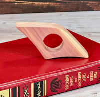 Image 1 of Aromatic Eastern Red Cedar Book Page Holder - Thumb Buddy