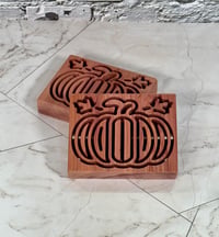 Image 2 of Aromatic Red Cedar Pumpkin Soap Deck - Soap Dish
