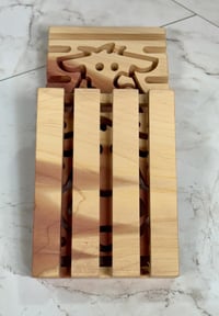 Image 5 of Aromatic Red Cedar Cow Soap Deck - Soap Dish