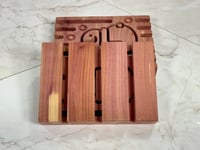 Image 5 of Aromatic Red Cedar Snowman Soap Deck - Soap Dish