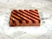Image 4 of Aromatic Red Cedar Diagonal Soap Deck - Soap Dish