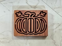 Image 4 of Aromatic Red Cedar Pumpkin Soap Deck - Soap Dish