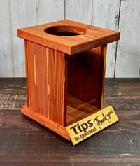 Image 2 of Tip Box - Eastern Red Cedar - Tip Jar - Charity Box - Donation Box