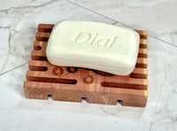 Image 3 of Aromatic Red Cedar Snowman Soap Deck - Soap Dish