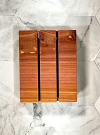 Image 5 of Aromatic Red Cedar Diagonal Soap Deck - Soap Dish